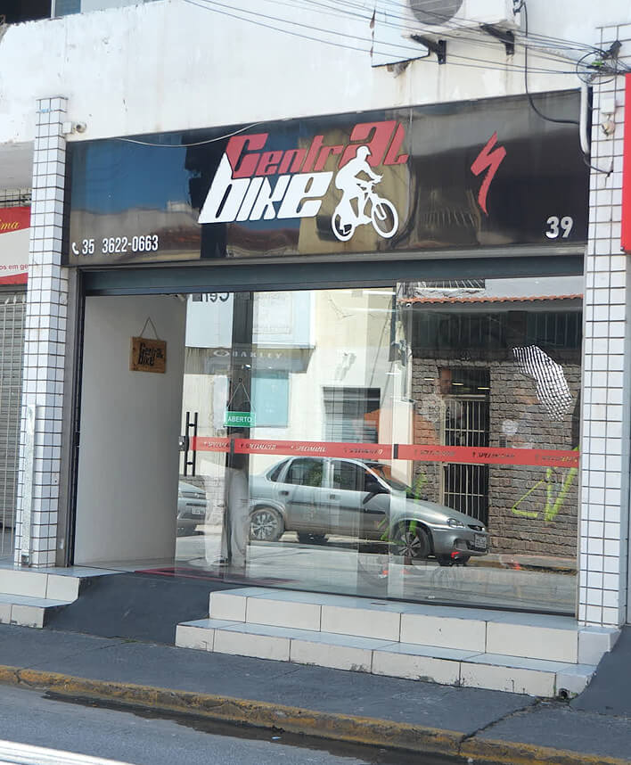 Fachada da Central Bike Store em Itajubá-MG
